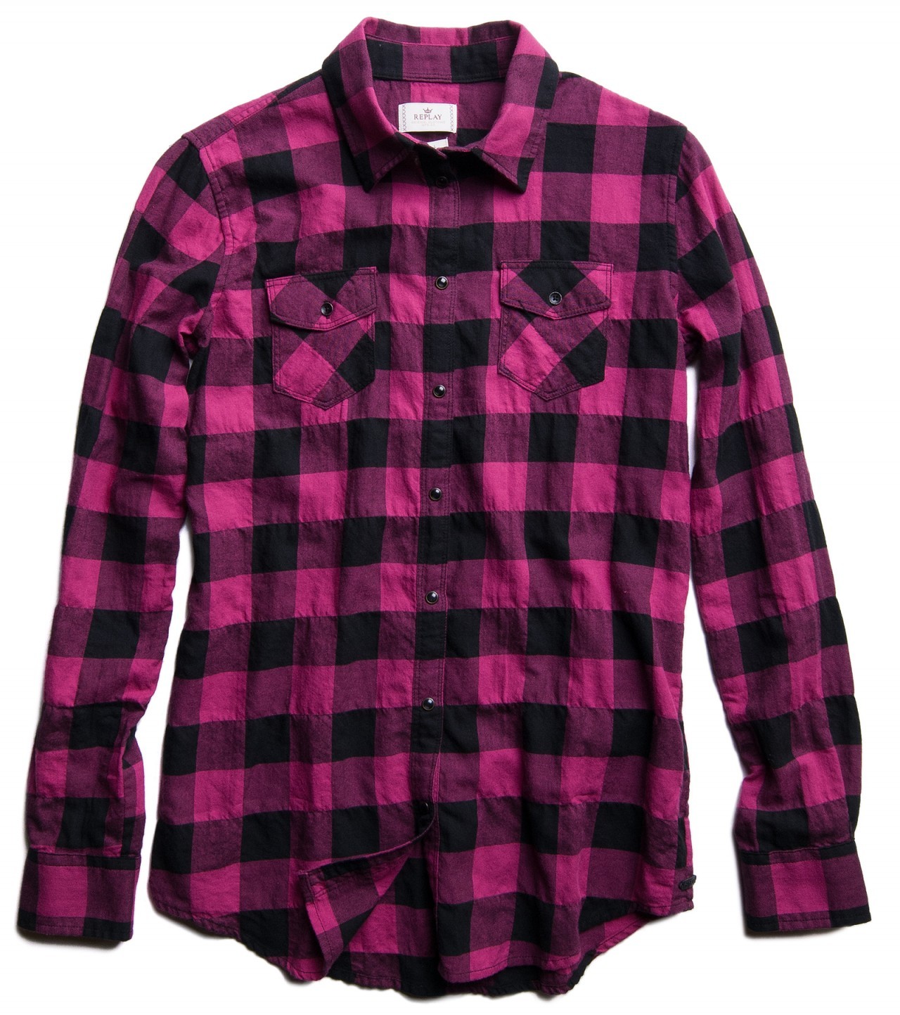 Replay pink-fekete kockás ing 2013 fotója