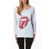 Tally Weijl szürke "Rolling Stones" nyomatos pulóver