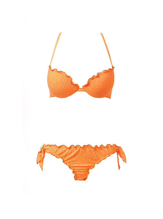 Calzedonia narancssárga bikini fotója
