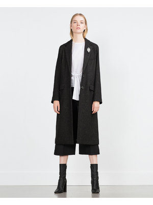 Zara női egyenes szabású kabát