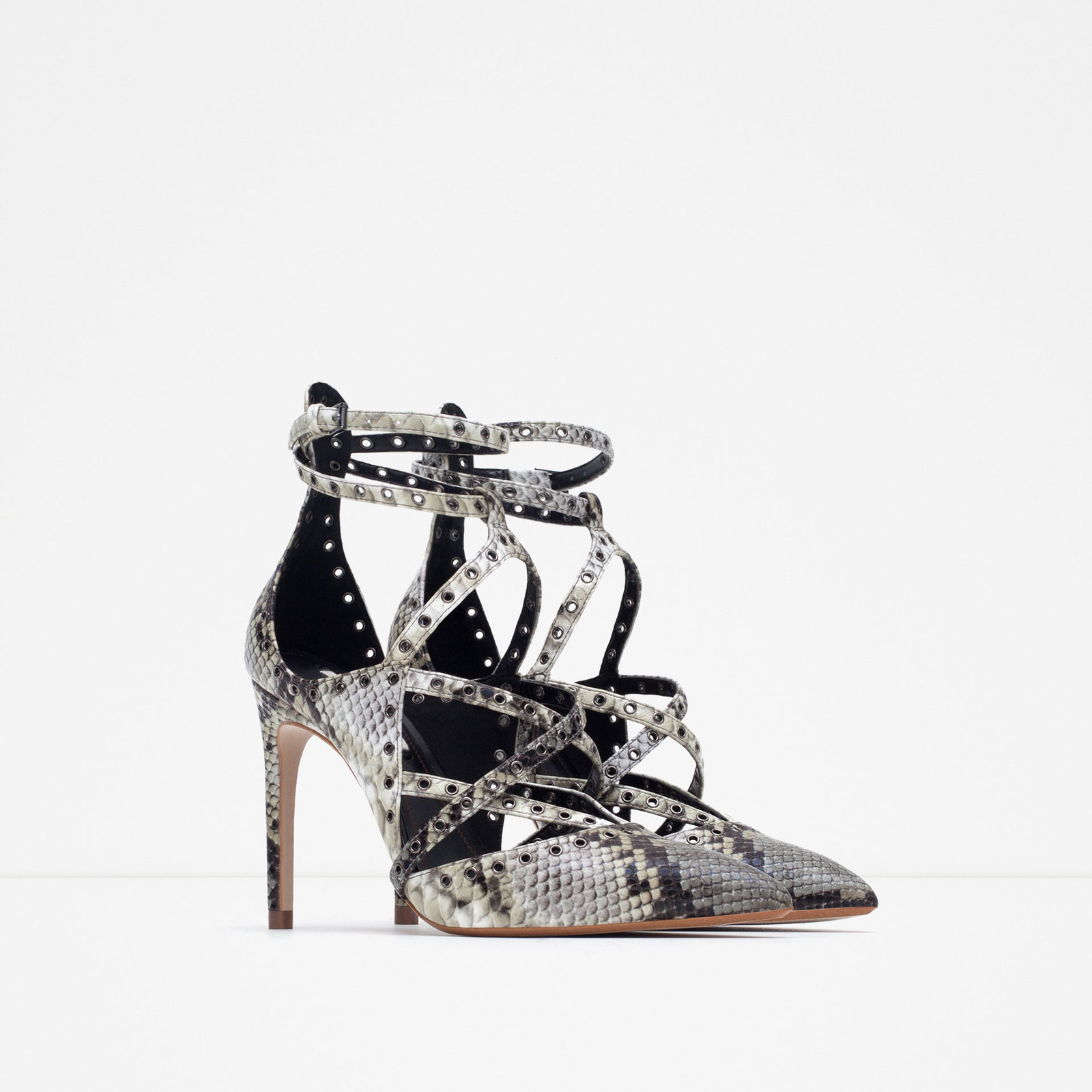 Zara női mintás magassarkú cipő 2015.10.15 fotója