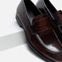 Zara antik hatású bőr loafer cipő