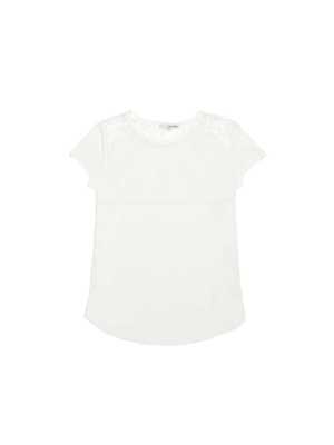 Tally Weijl fehér T-Shirt csipkével