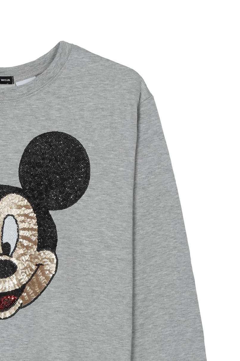 Tally Weijl szürke "Mickey" flitteres pulóver 2015 fotója
