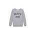 Tally Weijl szürke "Navy" feliratos pulóver
