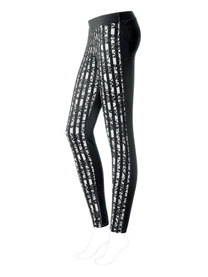 Calzedonia csipkemintás fekete leggings