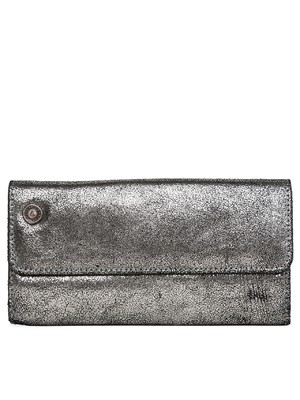 Replay fémes ezüst színű bőr pénztárca