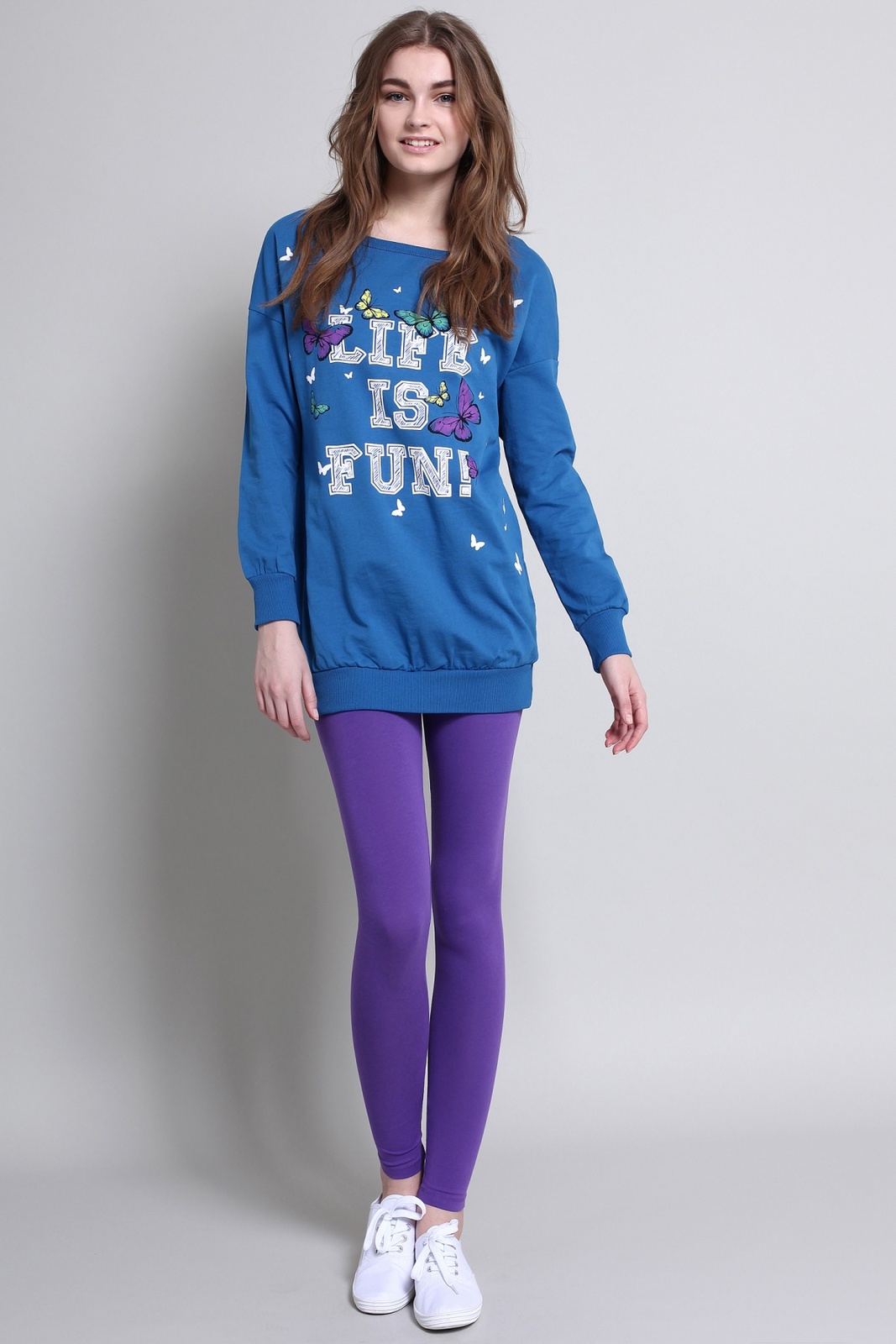 Terranova egyszínű lila női leggings 2015.02.28 fotója