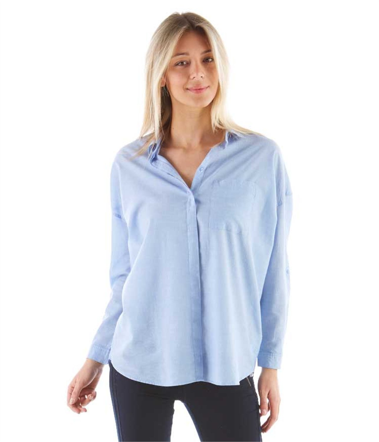 Camaieu női világoskék oversize ing fotója