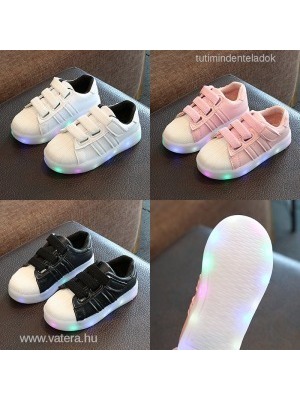 baba,gyerek,fiú,lány,világító talpú led cipő,sport,adidas stílus << lejárt 916576