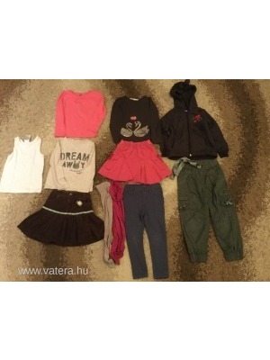 Kislány ruhacsomag 98-104 -es méret, H&M, Lupilu, Calzedonia (11 db) << lejárt 733599