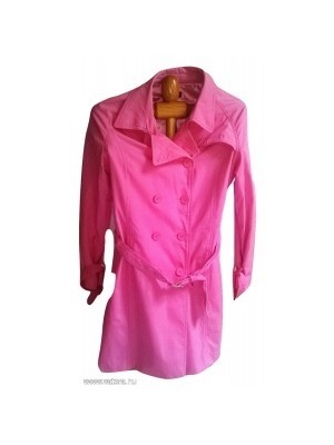 Gyönyörű Sinequanone pink rózsaszín átmeneti ballon kabát trench coat 42/ L mell50 hossz94 derék47 << lejárt 813378