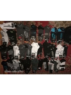 Nike, Adidas, Puma, Devergo márkás zoknik << lejárt 405799