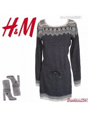 H&M, finom kötésű ruha angórával, 38-40-es ,1Ft << lejárt 862352