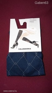 Női CALZEDONIA térdfix sötétkék kárókockás zokni ÚJ !! << lejárt 9888016 47 fotója