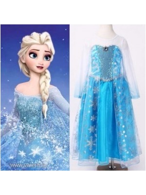 Disney Frozen Jégvarázs Elsa hercegnő jég tündér jelmez #1871 << lejárt 567297
