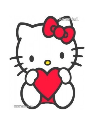 Hello Kitty (7) jó minőségű vasalható matrica << lejárt 751585