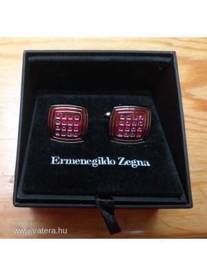 Ermenegildo Zegna mandzsetta gomb, piros Swarovski kristályokkal (1 pár) << lejárt 760631