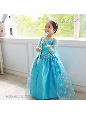 Frozen Jégvarázs Elsa hercegnő jelmez, ruha, farsangi ruha << lejárt 261522