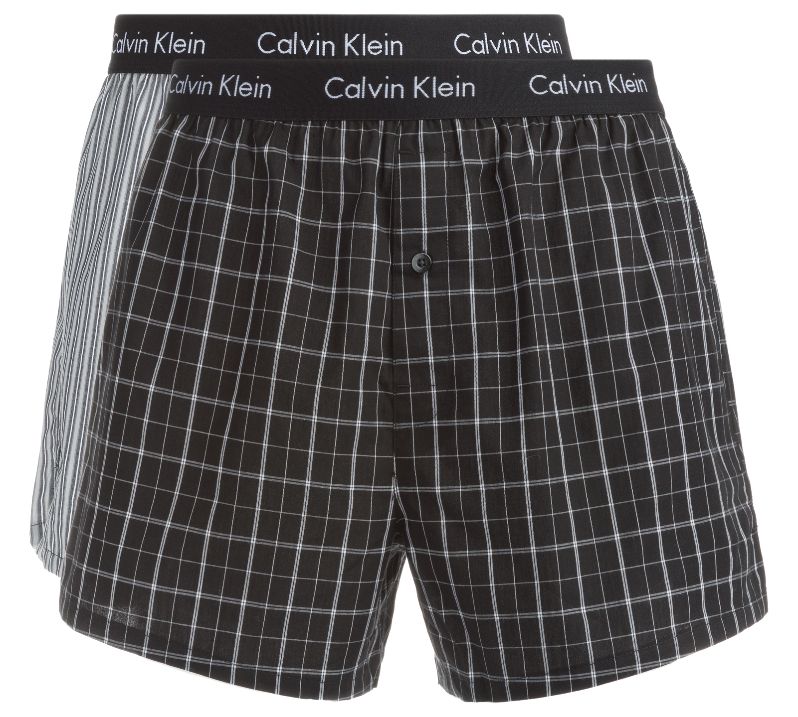 Calvin Klein 2 db-os Bő szárú boxeralsó szett L, Fekete Szürke fotója