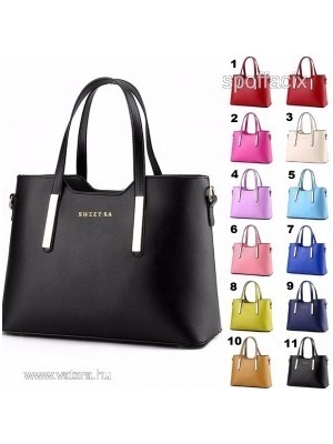 Trendi női műbőr táska kézi táska oldaltáska több féle színben << lejárt 708388