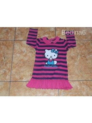 Hello Kitty mintás fodros tunika-ruha 104-110-es méretben (4-5 év) << lejárt 489586