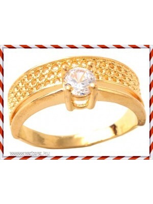 Arany filled csoda szép metszett vésett cirkónia köves eljegyzési gyűrű << lejárt 518933