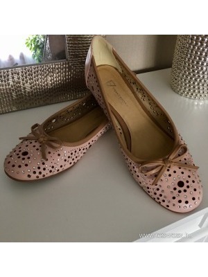Francesco V új rózsaszín balerina bőr cipő 38-as << lejárt 872441