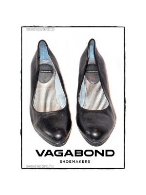 Klaszsikus, minőségi valódi bőr VAGABOND magassarkú cipő (37-es) 1 Ft-ról << lejárt 710488