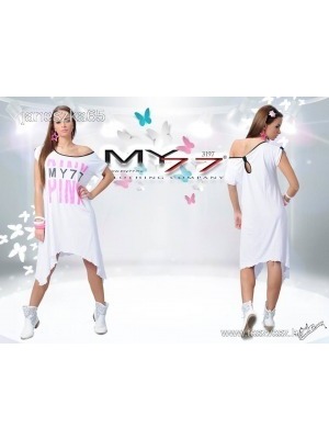 My77 fehér, oldalt hosszabb ruha << lejárt 553269