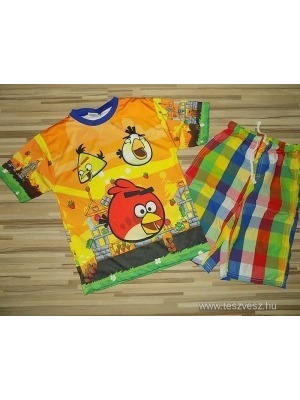 H&M kockás nadrág + Angry Birds felső 140 << lejárt 668194