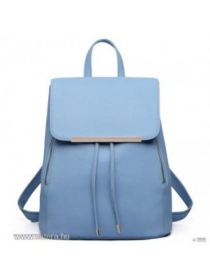 Miss Lulu London E1669 - Miss Lulu szintetikus bőr stílusos divat hátizsák táska világos kék << lejárt 297224