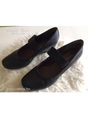 Tamaris fekete bőr kényelmi cipő 39-es 1 Forintról << lejárt 913136