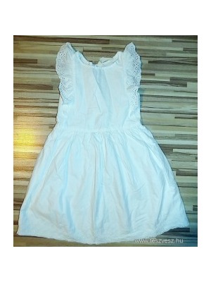 H&M madeirás hófehér nyári ruha 122 << lejárt 860248