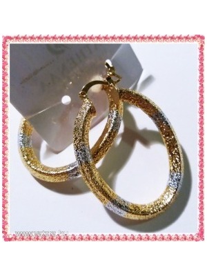 Gyönyörű egyedi 4,5 cm arany ezüst ovális Athena fülbevaló << lejárt 586587