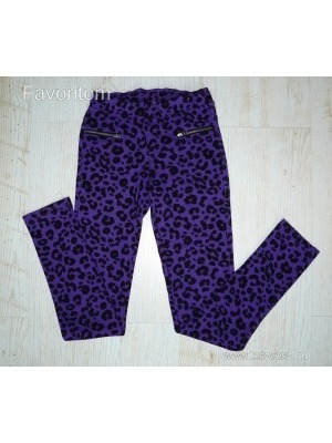 Csodás H&M lila-fekete tigrismintás szűk leggings nadrág 134-140*POSTÁZÁSI ENGEDMÉNY 5 E FT FELETT << lejárt 726859