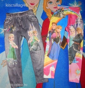 Jégvarázs Frozen Anna Elsa, H&M, Hello Kitty, csillagos leggings csomag, 8 db, 116 << lejárt 31164 fotója