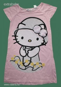 H&M Hello Kitty rózsaszín pamut nyári ruha, tunika 110-116-122 << lejárt 83983 fotója