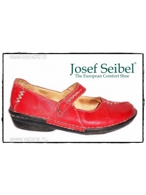 Minőségi valódi bőr piros JOSEF SEIBEL kényelmi balerina cipő (39-es) 1 Ft-ról << lejárt 843507