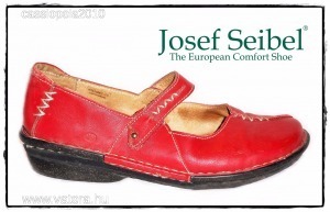 Minőségi valódi bőr piros JOSEF SEIBEL kényelmi balerina cipő (39-es) 1 Ft-ról << lejárt 942829 fotója