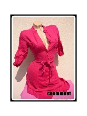 H&M pink, roll-up ujjú ingruha (S-M) << lejárt 381386