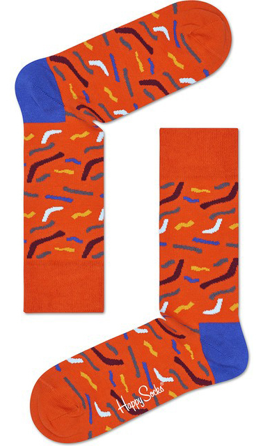 Happy Socks Papercut Zokni 41-46, Narancssárga fotója