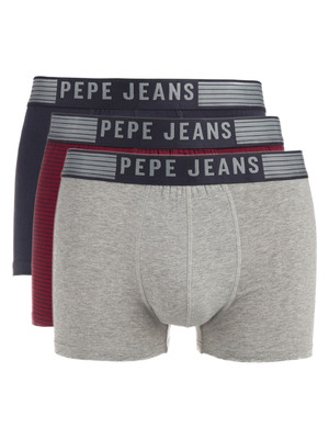 Pepe Jeans 3 db-os Iggy Boxeralsó szett S, Kék Piros Szürke << lejárt 776449