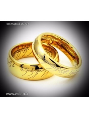 A Gyűrűk Ura Egy gyűrű One Ring gyűrű arany színű << lejárt 280953
