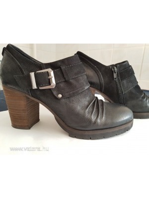 5 th Avenue őszi fekete valódi bőr női cipő 40 méret << lejárt 482909