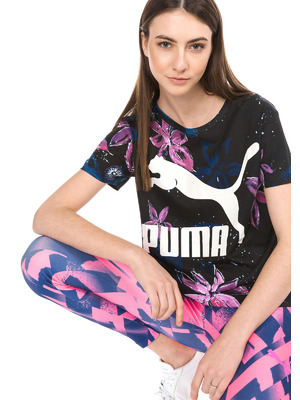 Puma Archive Logo Póló S, Fekete Rózsaszín << lejárt 455998