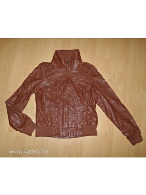 H&M barna motoros bőrdzseki kabát 38-40 << lejárt 608401