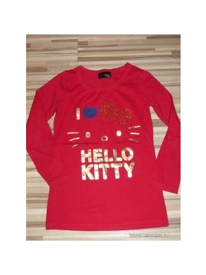 Hello Kitty arany mintás felső 122 cm 6-7 év << lejárt 915077