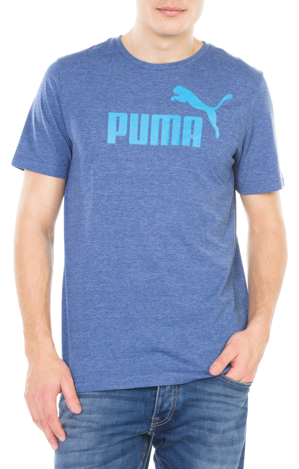 Puma Ess No. 1 Heather Póló XL, Kék fotója