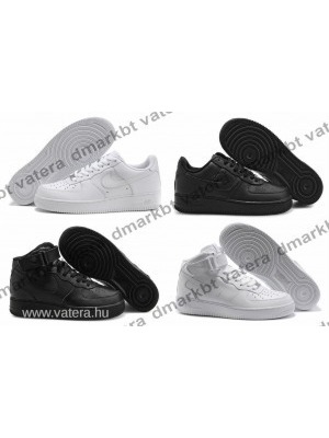 Nike Air Force One 1 férfi női cipő 36-46 fehér fekete low mid high magasszárú alacsonyszárú AF1 << lejárt 970061